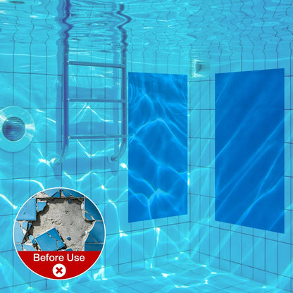 iGoevo TPU Pool Patch Repair Kit for In-Ground & 1.37 x 2.16 ft, Blue