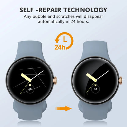 EGV 6 Pack for Google Pixel Watch 41mm Screen Protector, 41mm, Transparent
