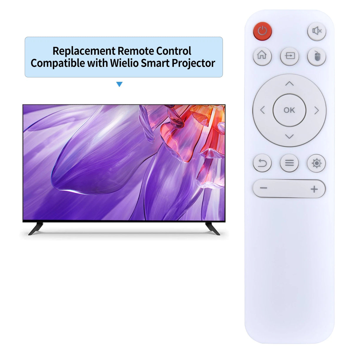 Remote Control For Wielio Smart Projector AT-M269D