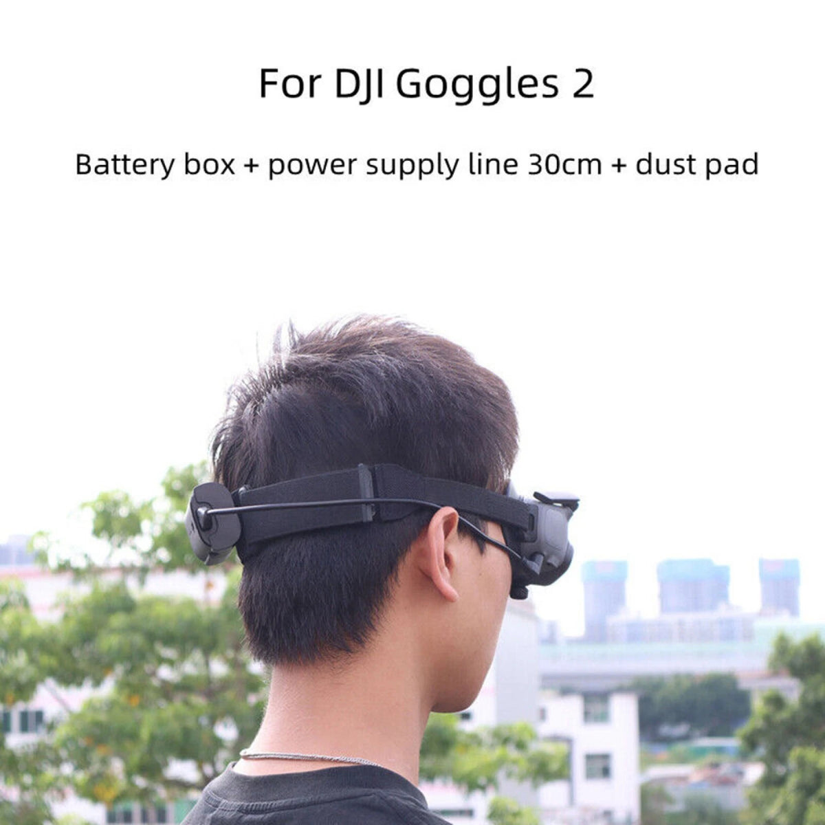 Glasses Battery Case Box Lens Shading Pad Charging Cable for DJI Goggles 2