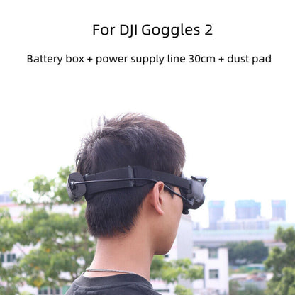 Glasses Battery Case Box Lens Shading Pad Charging Cable for DJI Goggles 2