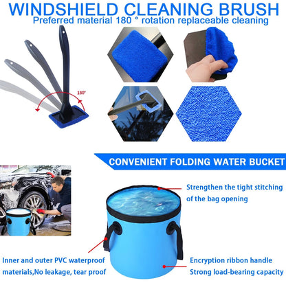 Car Wash Detailing Kit, Washing Kit with Foam Gun, XXL-25, Sky blue