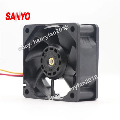 SANYO Denki 9S0612M401 SanAce DC Fan 12V 0.07A 60*60*25MM 3-wire Axial Fan