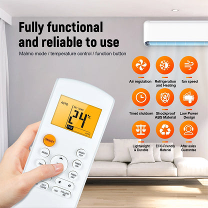 For Insignia Portable Air Conditioner NS-AC07PWH1 NS-AC06PWH1 Remote Control