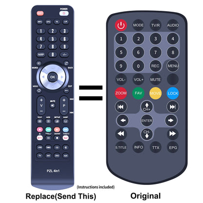 Replacement Remote Control For August DA100C and August DA900C