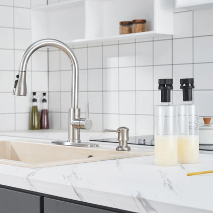 Updated Soap Dispenser Bottle for Kitchen Sink Replacement Transparent