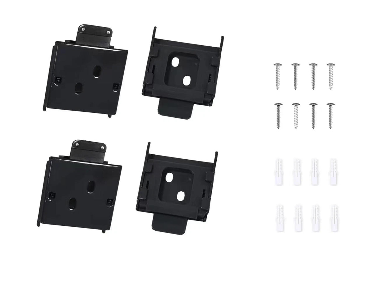 4 PCS Mountings Brackets Universal Roller Shade Hardware One Size, Black