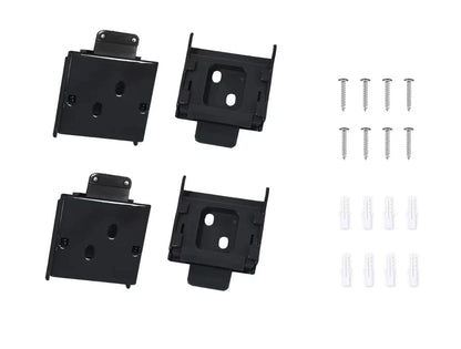 4 PCS Mountings Brackets Universal Roller Shade Hardware One Size, Black