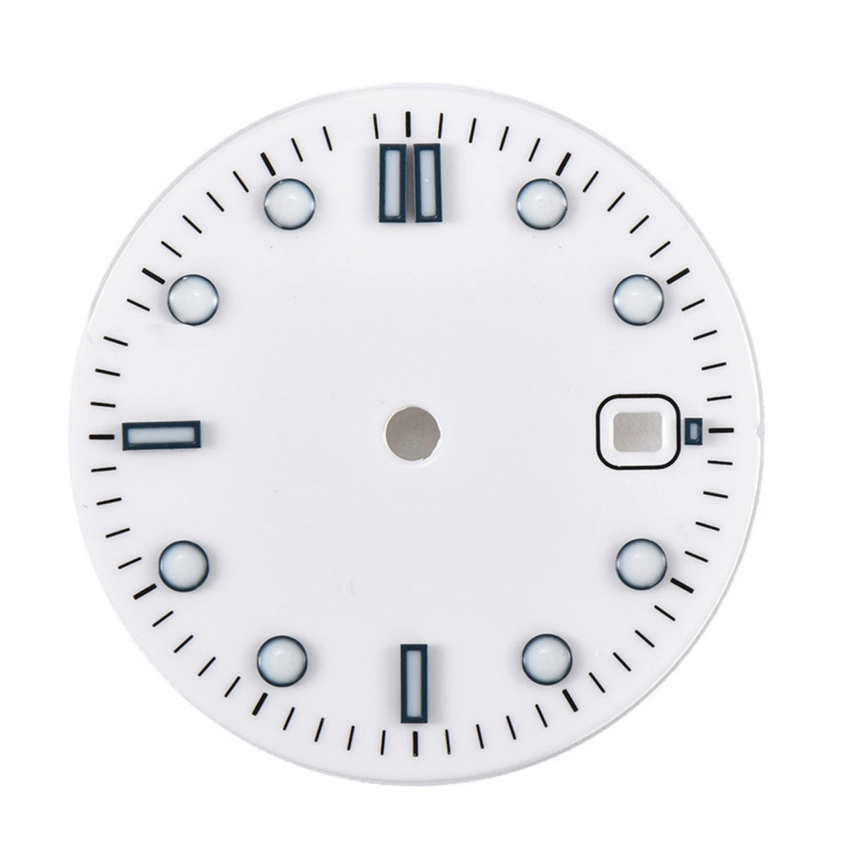 White Watch Dial Parts Wih Luminous For ETA 2836/2824 Mingzhu DG2813 Movement E