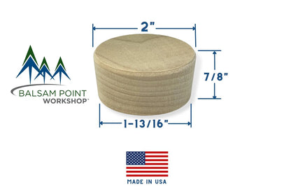2-Inch Poplar Wood Bourbon Wine Barrel Cask Keg Bung Plug - Great for Home...
