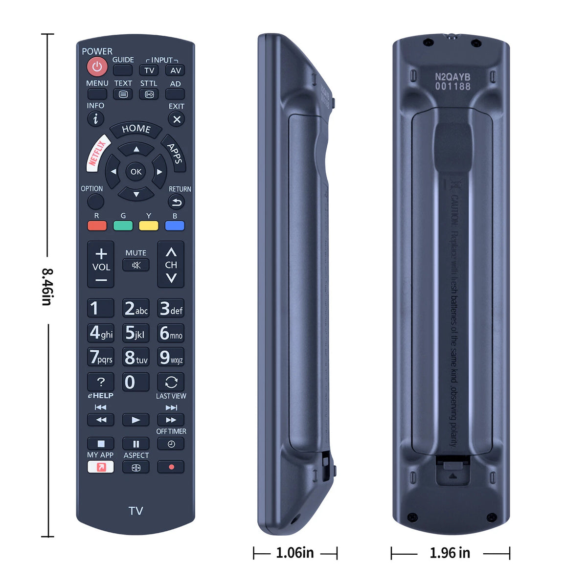 N2QAYB001188 Remote Control For Panasonic TV TH-43FX600A TH-49FX600A