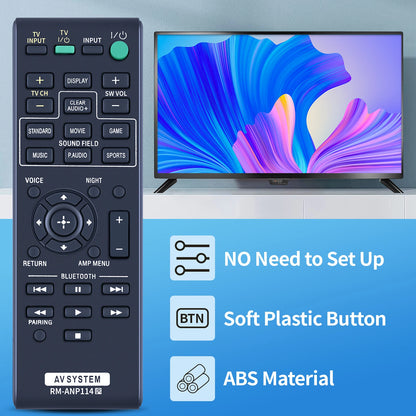RM-ANP114 Remote Control For Sony Sound Bar HT-CT770 HT-CT370 HTCT770 HTCT370