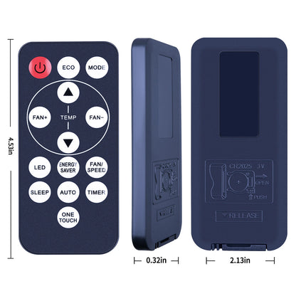 Remote Control For Midea MAW08S1YWT RG15C1/E Smart Window Room Air Conditioner