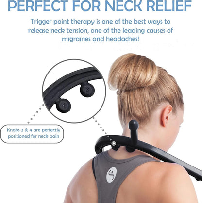 Body Back Buddy Classic USA Made Handheld Massage Cane - Full Classic, Black