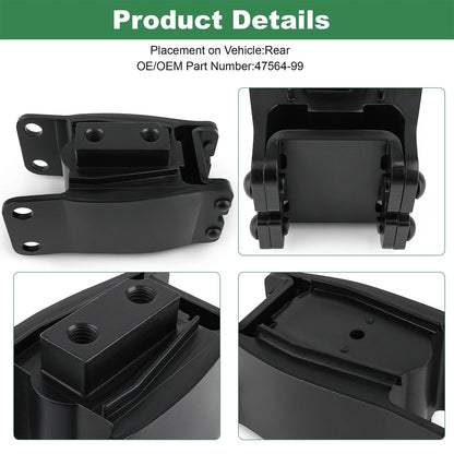 Black Rear Isolator Motor Mount -47564-99 for 1991-2017 Harley-Davidson Dyna