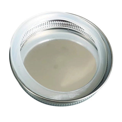 SHEYNIAN 12 Pack Rubber Seals for Glass Jars, Replacement Silicone White