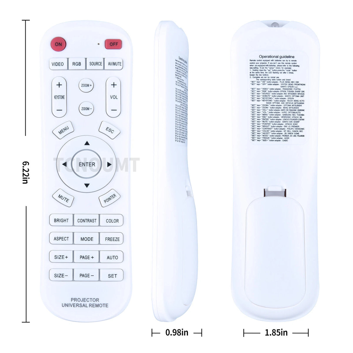 Universal Projector Remote Control For PANASONIC EPSON TOSHIBA VIEWSONIC