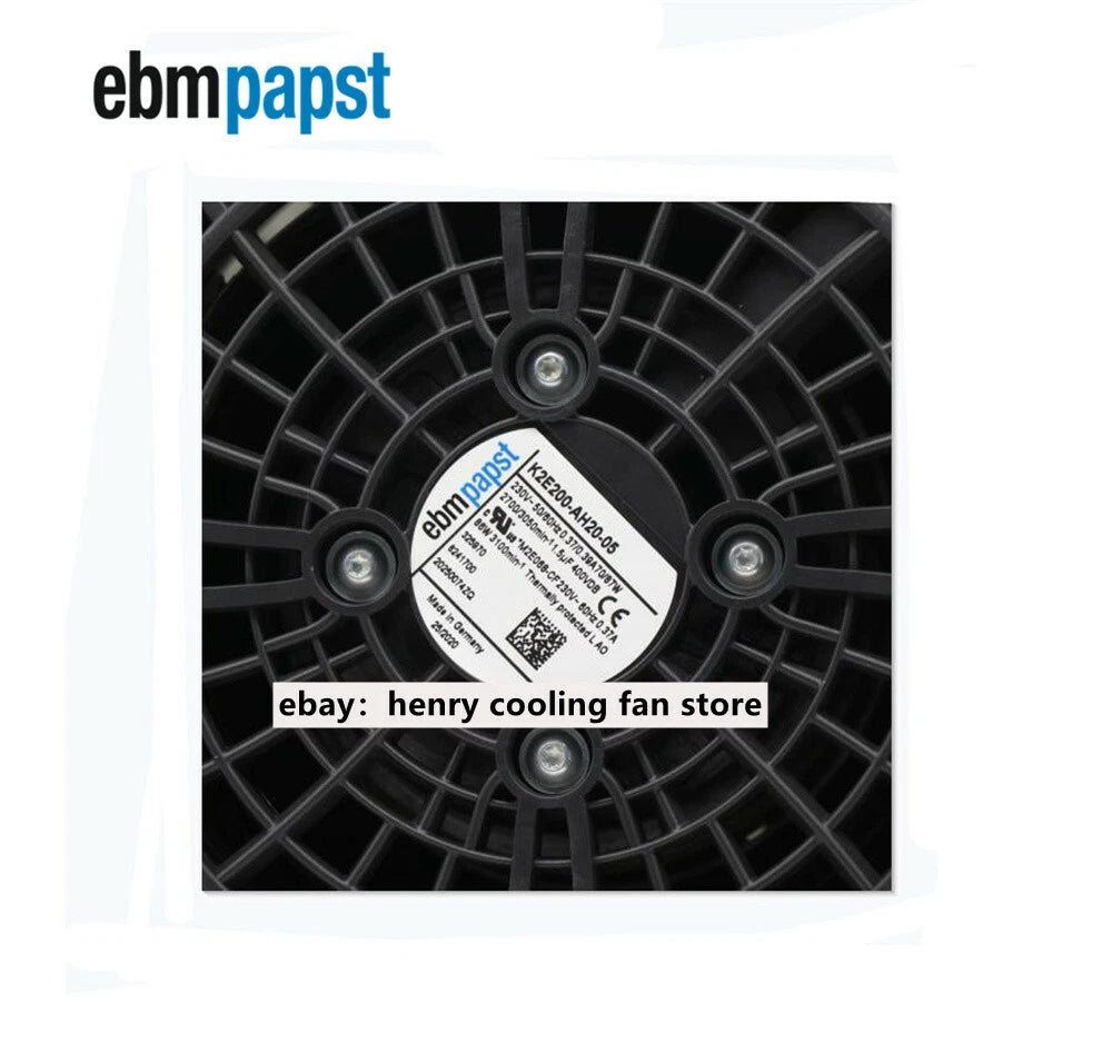 K2E200-AH20-05 Ebmpapst Cooling Fan 230VAC 70/87W 50/60Hz Cabinet Filter Fan