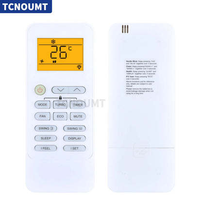 Air Conditioning Remote Control For TCL 190424(XHY-S) With backlight