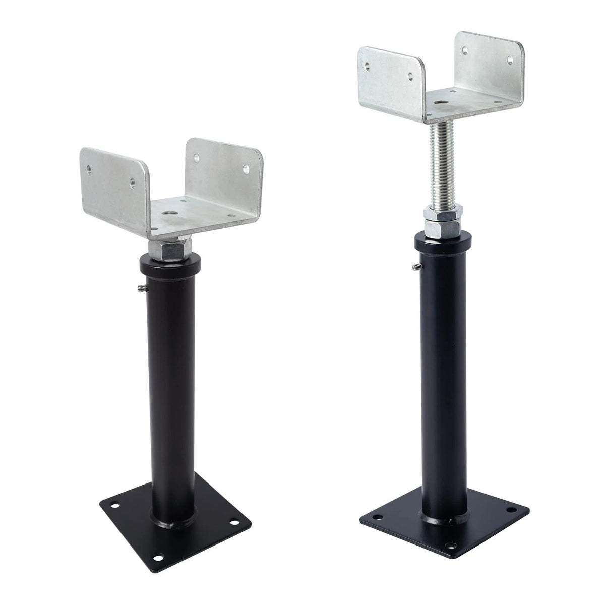 YXGJDP 2 Pack U-Shaped Floor Jack - Adjustable Steel Beam 11-15, Black