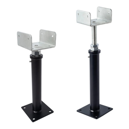 YXGJDP 2 Pack U-Shaped Floor Jack - Adjustable Steel Beam 11-15, Black