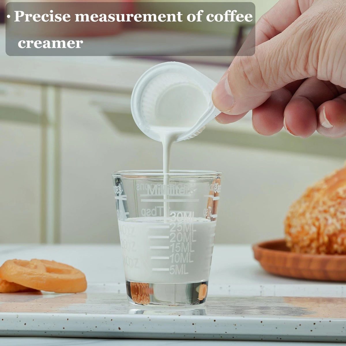 Ackers Shot Glasses Etching Scale Measuring SMALL, Scale(Pack of 2)
