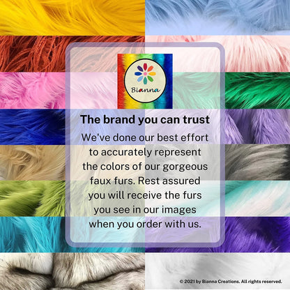 Bianna Creations | Faux Fur Fabric Ultra Soft 3oz Scrap Bag, Multi Color