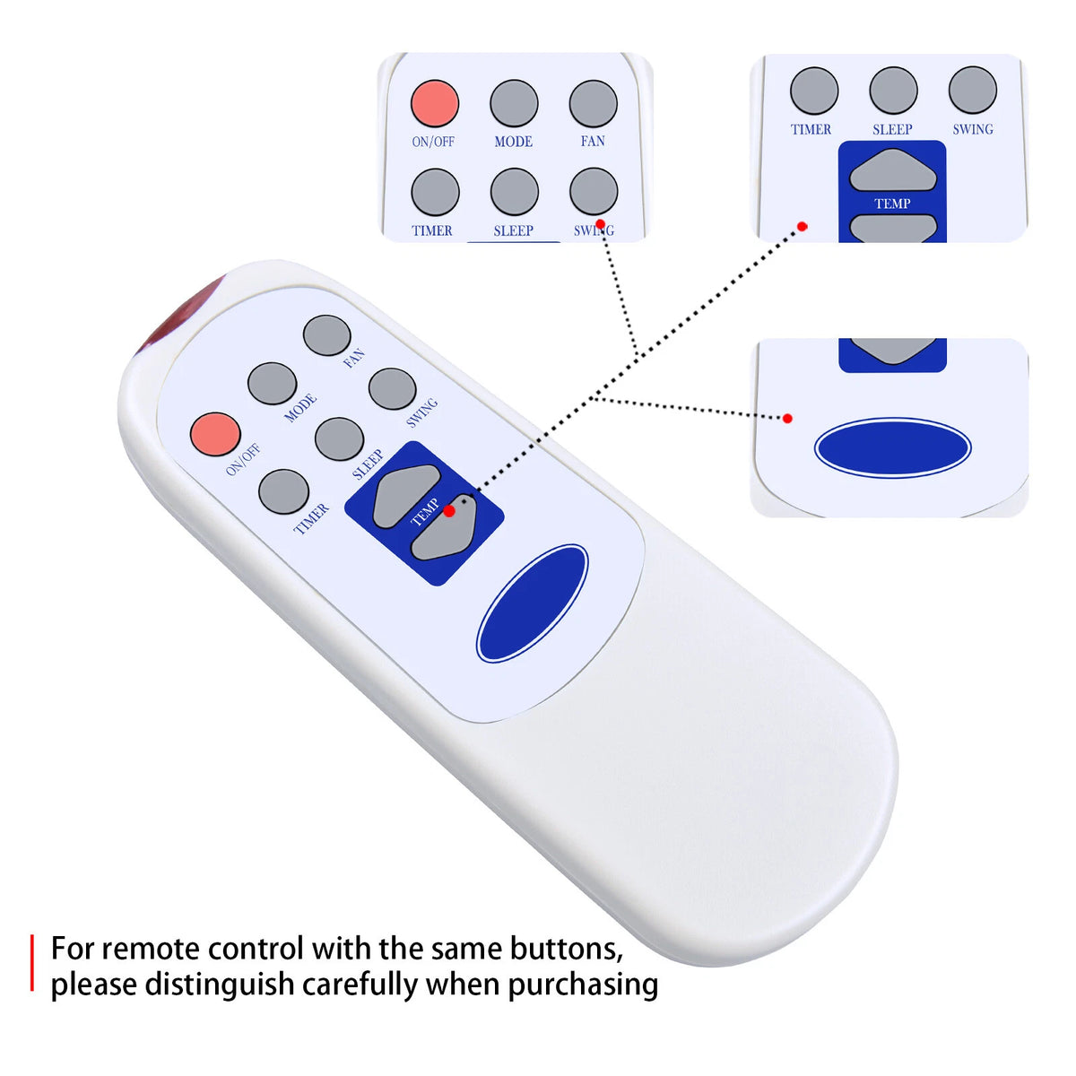 Replacement Remote Control For Carrier Air Conditioner