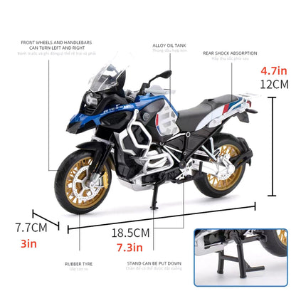 18.5cm Diecast Alloy 1/12 Motorcycle Motorcycle Model Xmas Birthday Gift