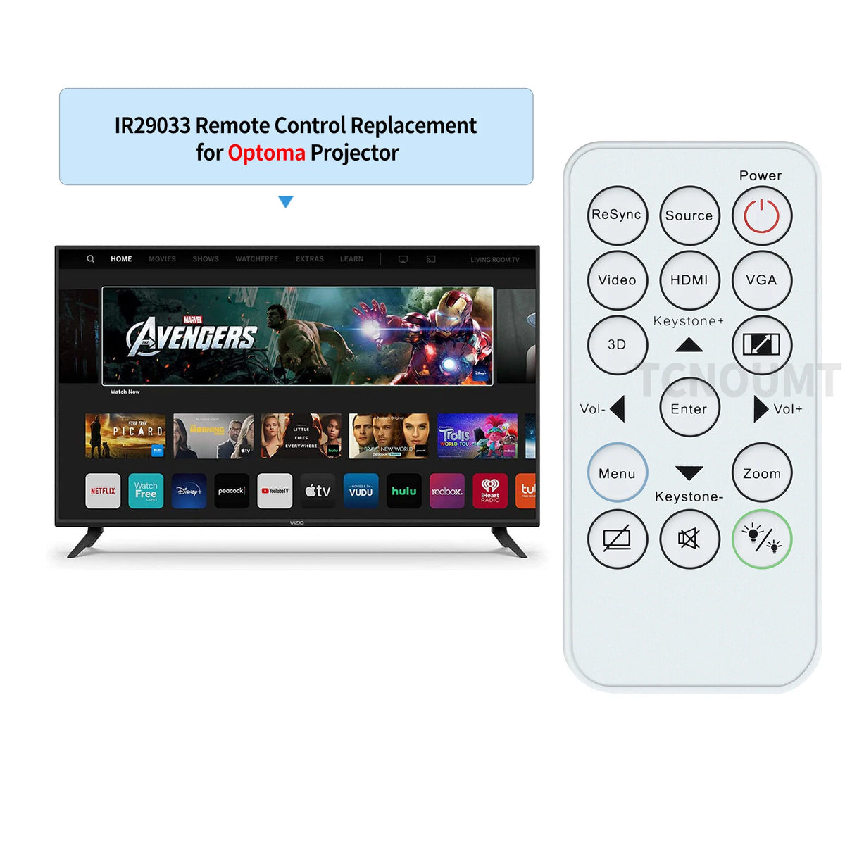 IR29033 Remote Control For Optoma Projector X315 X312 S315 S316 X316 OSW816
