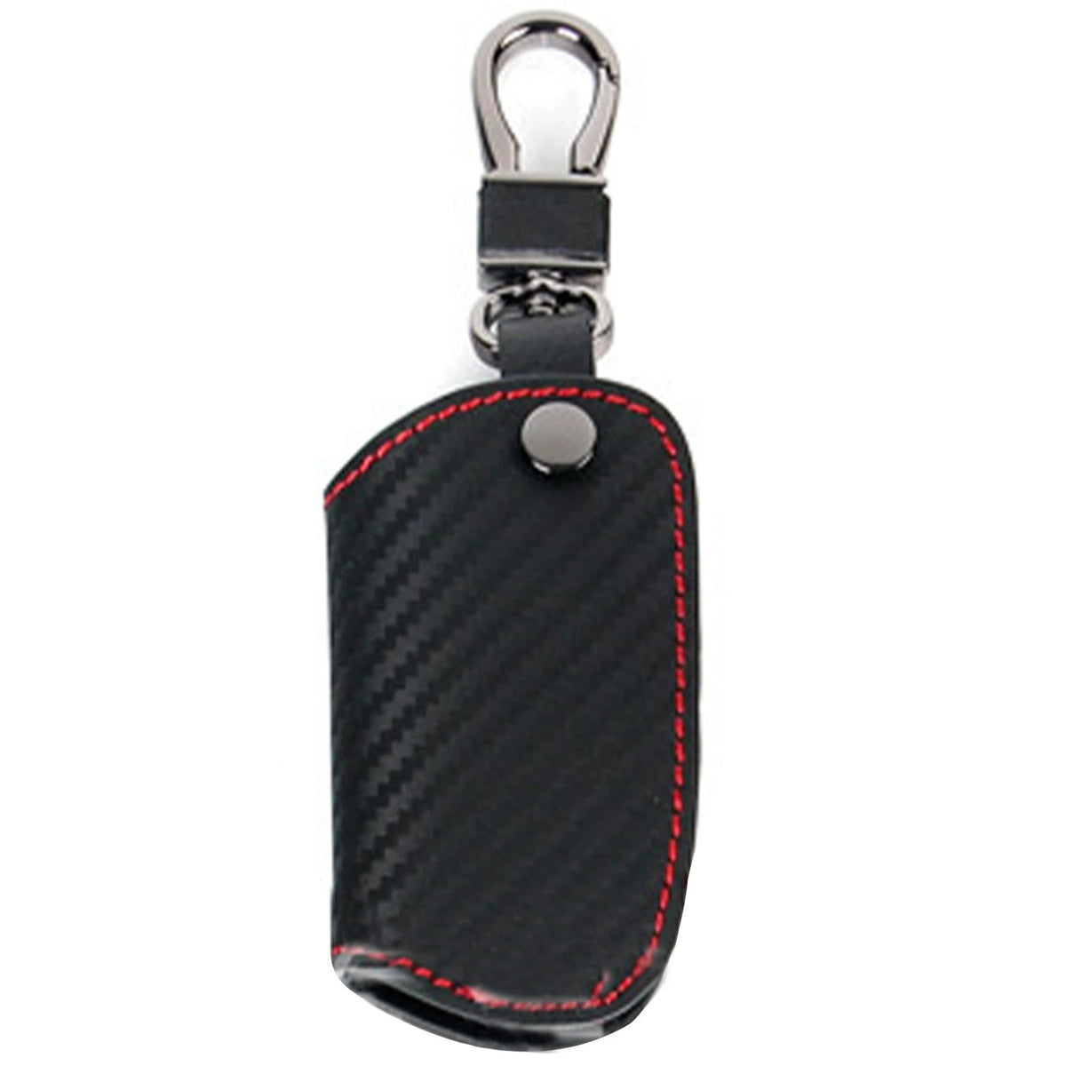 Car Black  Leather Key Case Carbon Fiber Bag For BMW 1 2 3 4 5 6 Series E