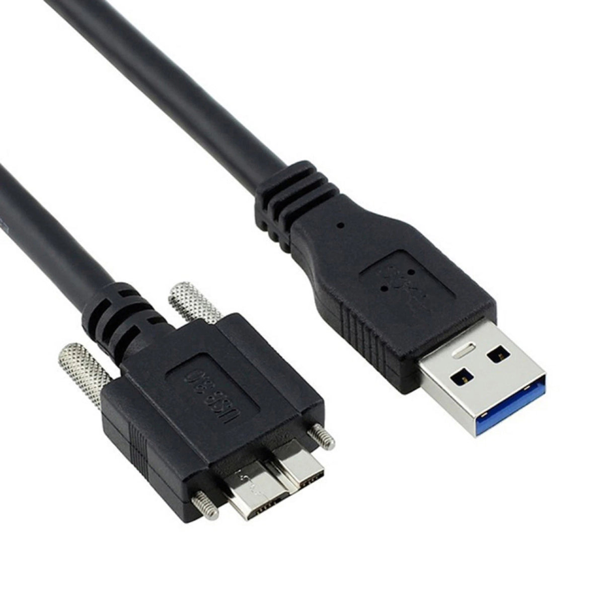 Durable USB 3.0 Male to Micro B Male Industrial Camera Cable Cord With Screws