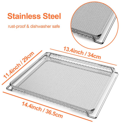 Air Fryer Oven Basket,  Replacement Baking Trays DT200 Series, Silver