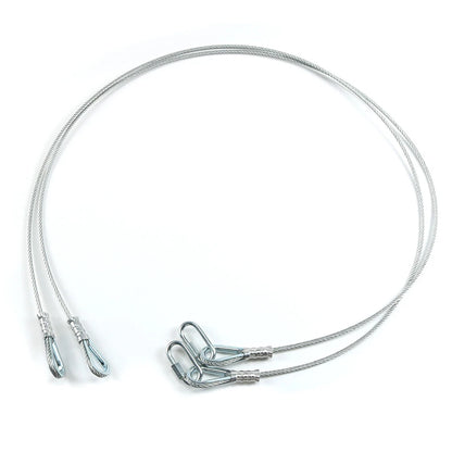 2 Replacement Cables for Trailer Gate Lift with EZ Spring Clips 125542