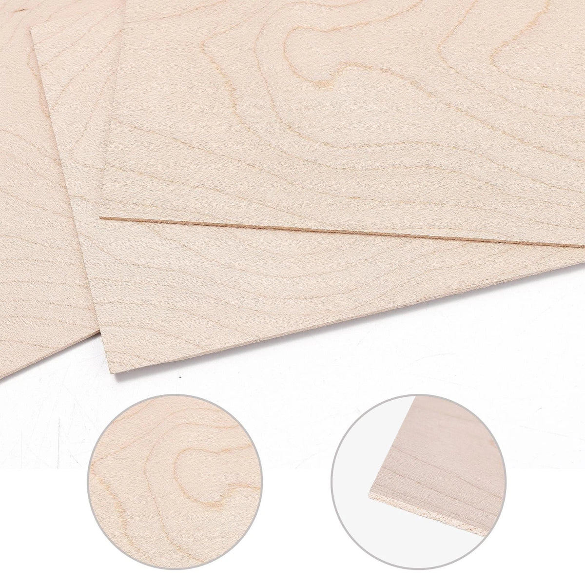 3Pcs Maple Guitar Veneer Guitar Head Veneer Shell Sheet Headplate For Luthier k