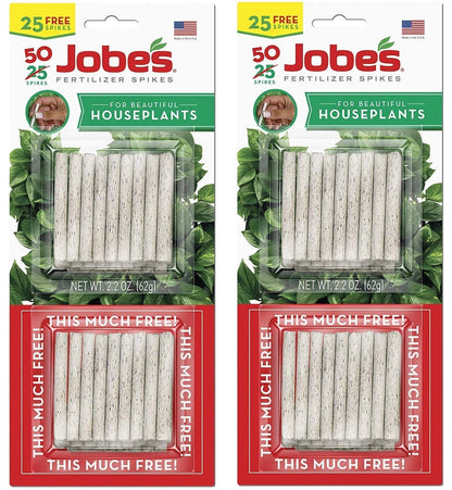 Jobe's 5001T Houseplant Fertilizer Food Spikes, 50 Pack
