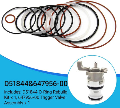 O-Ring Rebuild Kits and 647956-00 Trigger Valve Assembly Compatible with...