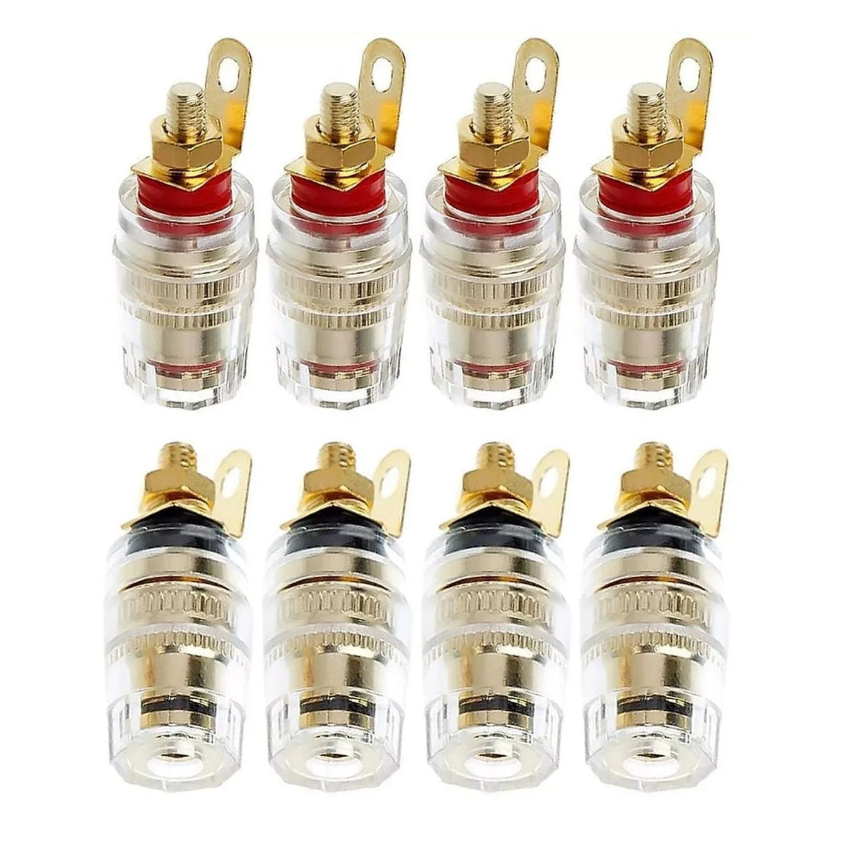 8* Amplifier Speaker Terminal Binding Post Banana Plug Gold Plated Socket 4mm