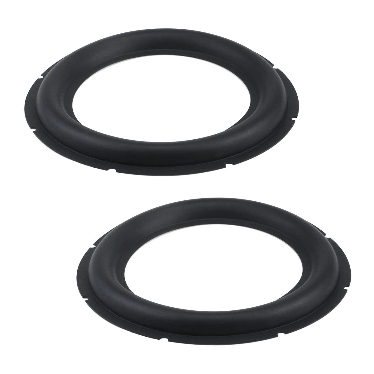 Dnyta 2 Pcs 10" Perforated Rubber Speaker Foam Edge Surround 10 inch, Black