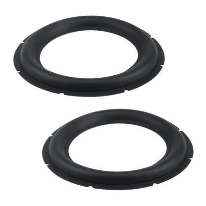 Dnyta 2 Pcs 10" Perforated Rubber Speaker Foam Edge Surround 10 inch, Black