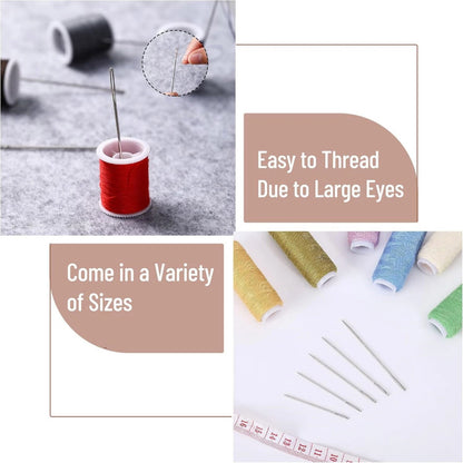 25Pcs Large Eye Needles Stitching Needle Hand Sewing Embroidery Needle