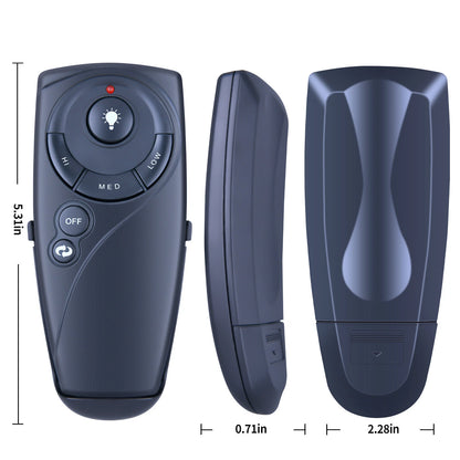 Compatible with UC7083T Hampton Bay Ceiling Fan Wireless Remote Control +Battery