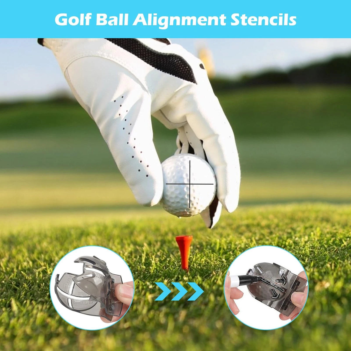 HUIJUTCHEN Golf Club Cleaning Kit,Golf Accessories,Golf 6 Pcs, Black