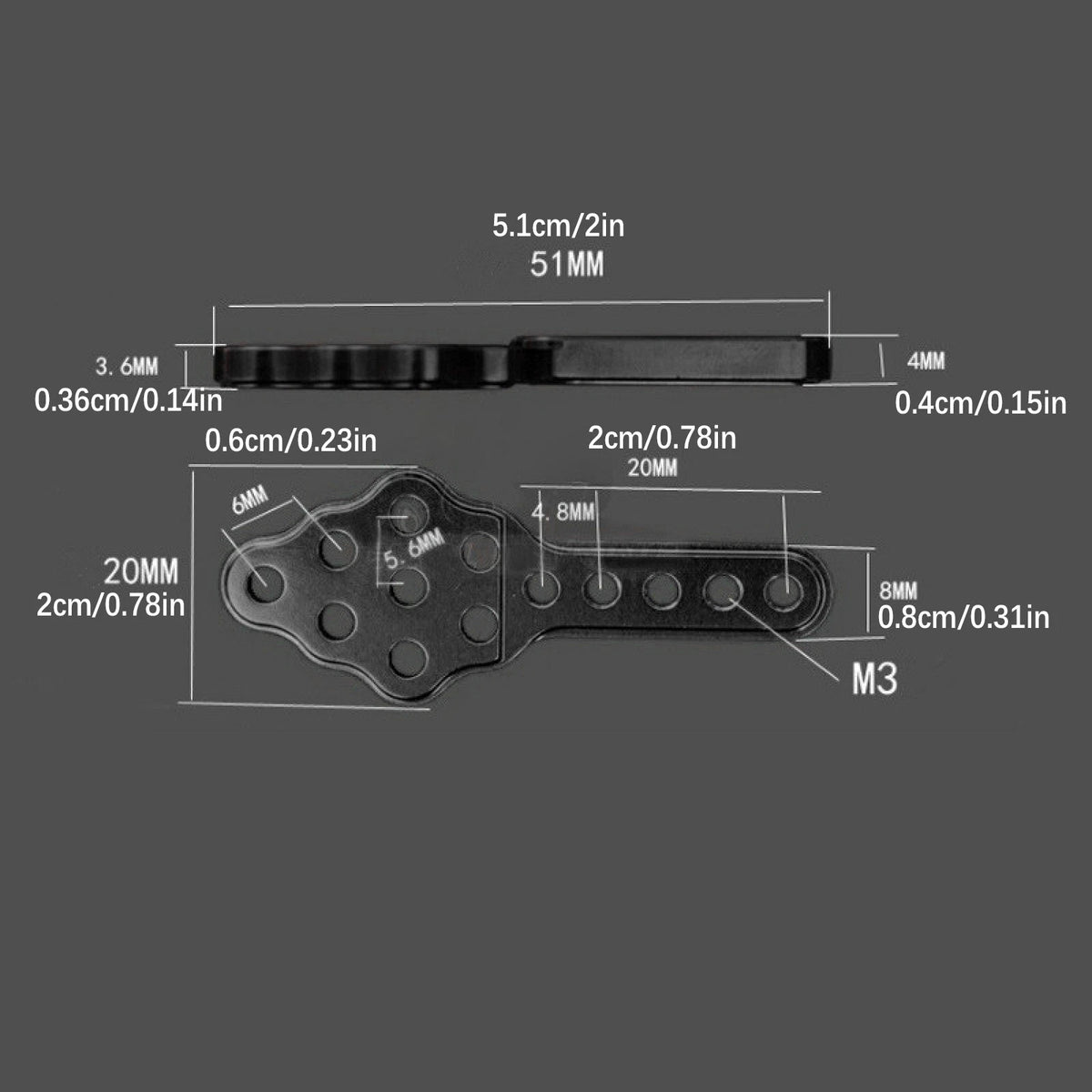 4* RC Car Black Shock Absorber Mount For Axial SCX10 90046 TRX4 RC Crawler Car;