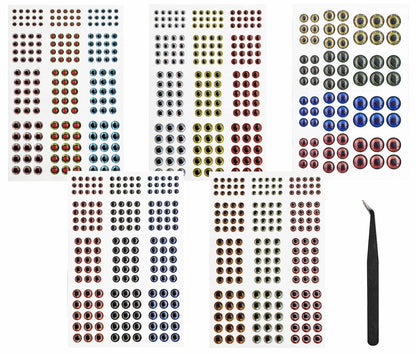 Fish Eyes for Lures Making - Small and Large Fishing Lure Eye 3mm 4mm color