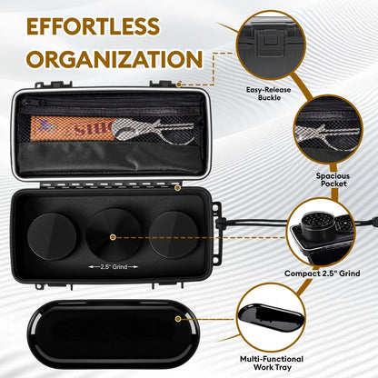 Anverion Smell Proof Bag, Odor & Odorless Grind Included, Black-02