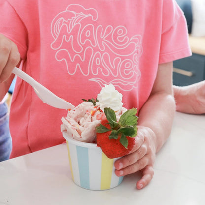Rolled Ice Cream Maker - Extra Large 14" x 10" - Large, White