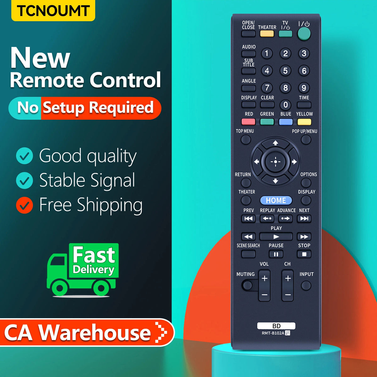 RMT-B102A For Sony DVD Player Remote Control BDP-S350 BDP-BX1