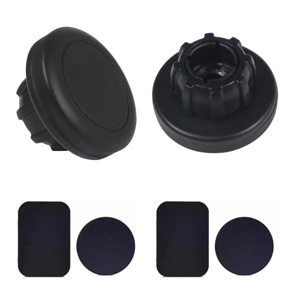 ThtRht 2 Pack Magnetic Phone Holder Mount Magnet and Metal Plate with Black