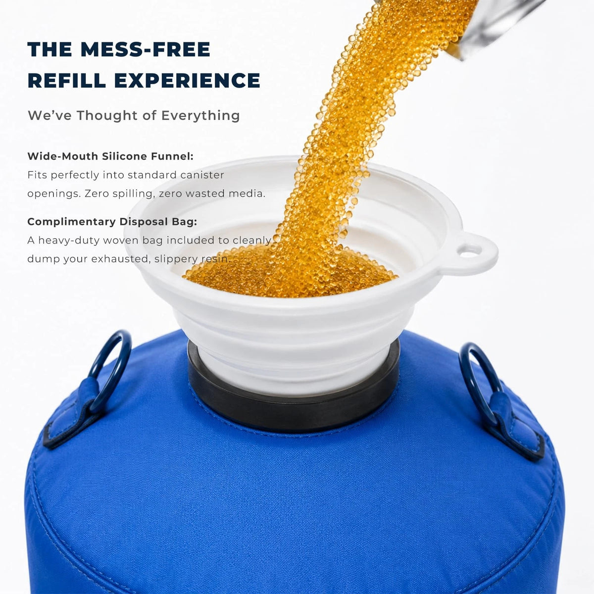 Portable RV Water Softener Resin Refill (9 Lbs) Food Safe